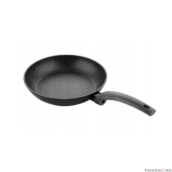 Tigaie din aluminiu, 24cm, manere din bachelit in imitatie de lemn, cu