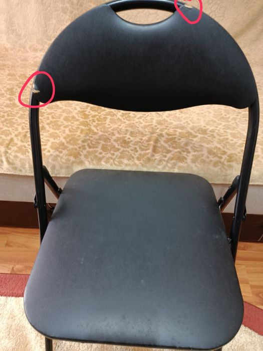 Scaun pliabil folosit.