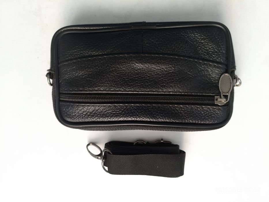 Барсетка кожаная