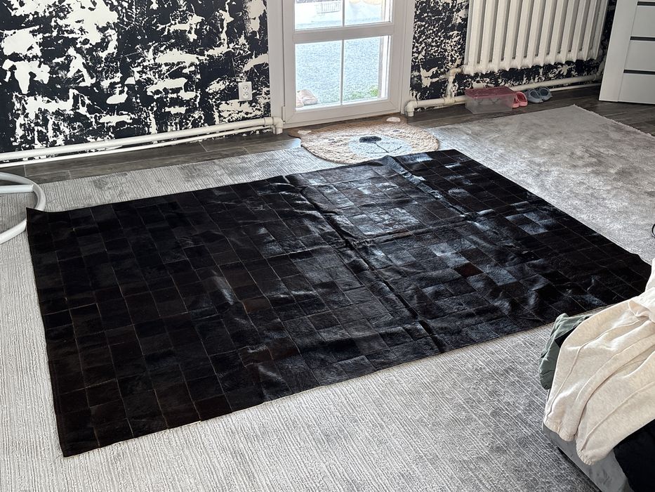 Ковер из натуральной кожи