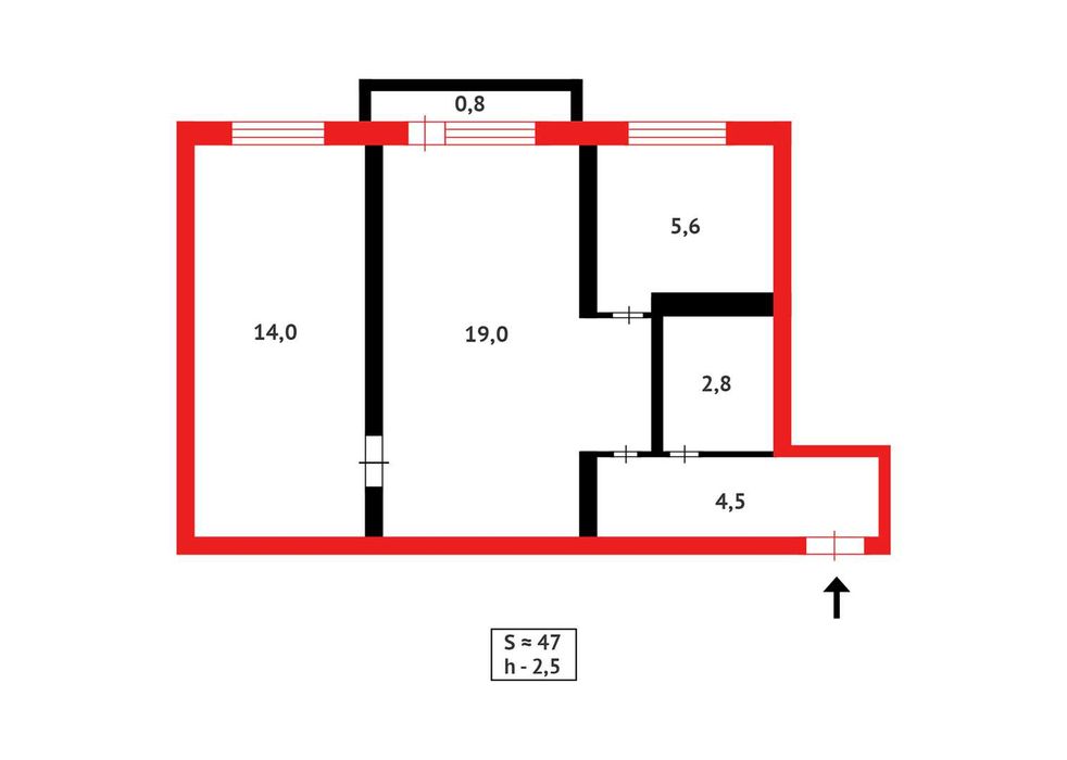 Сейфуллина, продам 2х ком, 3этаж