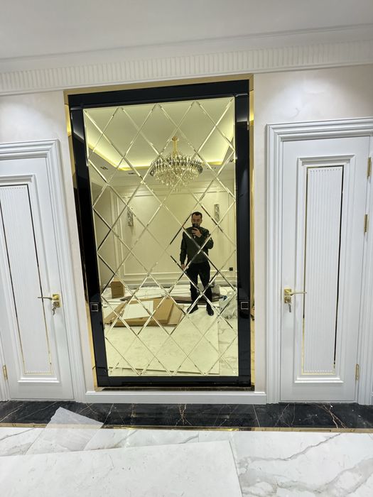 Rombik Oynalar Vitraj Dush kabina