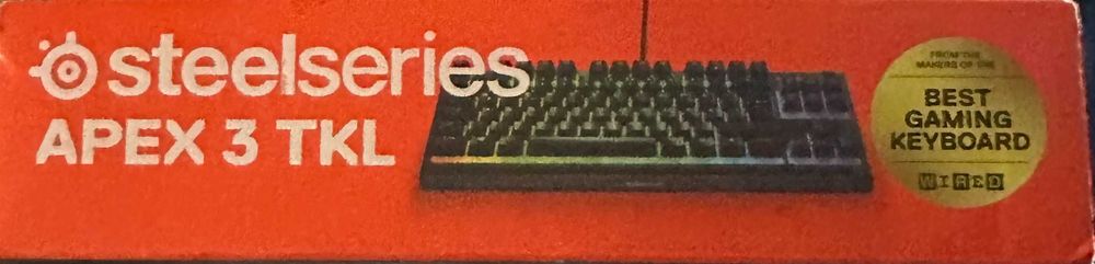Клавиатура STEELSERIES APEX 3 TKL, отлично състояние, неотваряна,