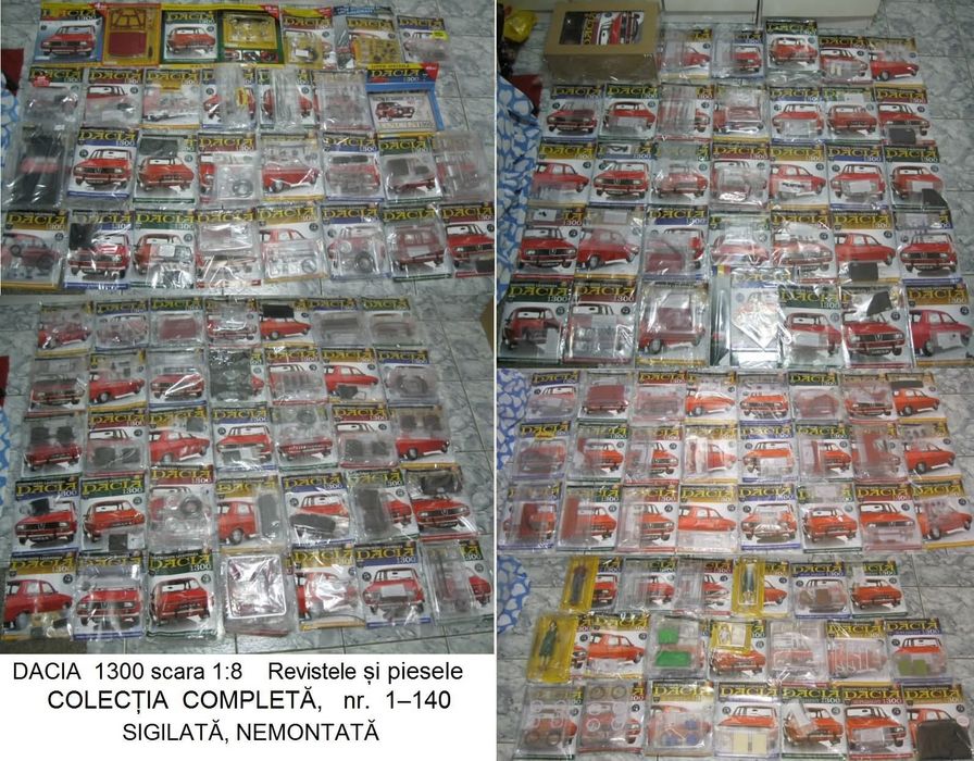 Macheta Dacia 1300 scara 1:8, colectia completă