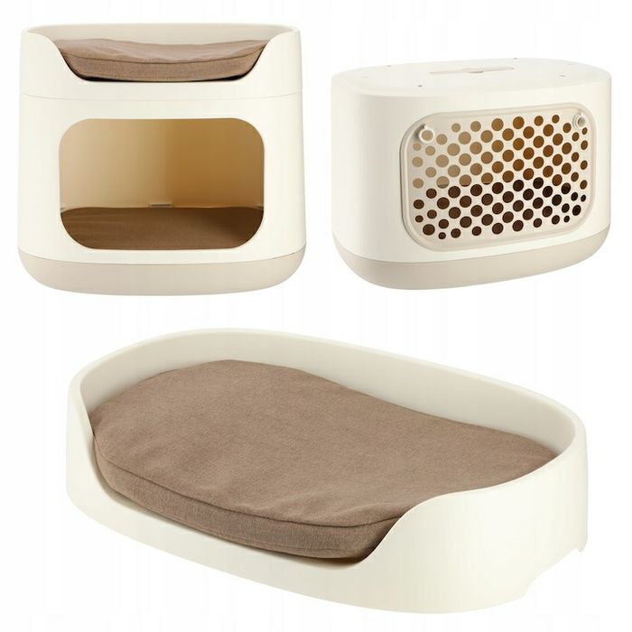 Cusca transport pat casuta cotet caini pisici litiera acoperita ikea