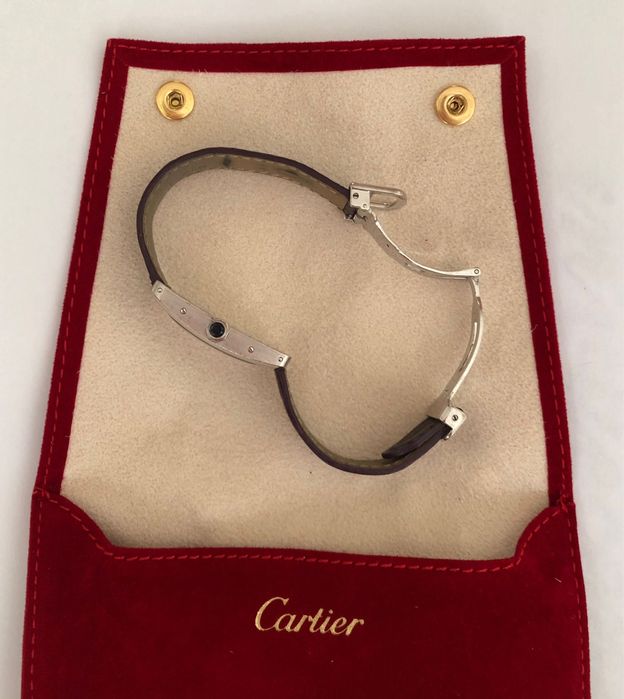 Ceas Cartier Tank Américaine – Aur Alb 18KT