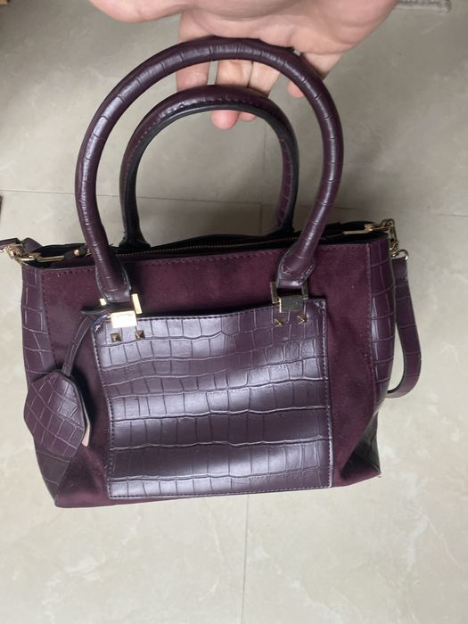 Geanta piele bordeaux