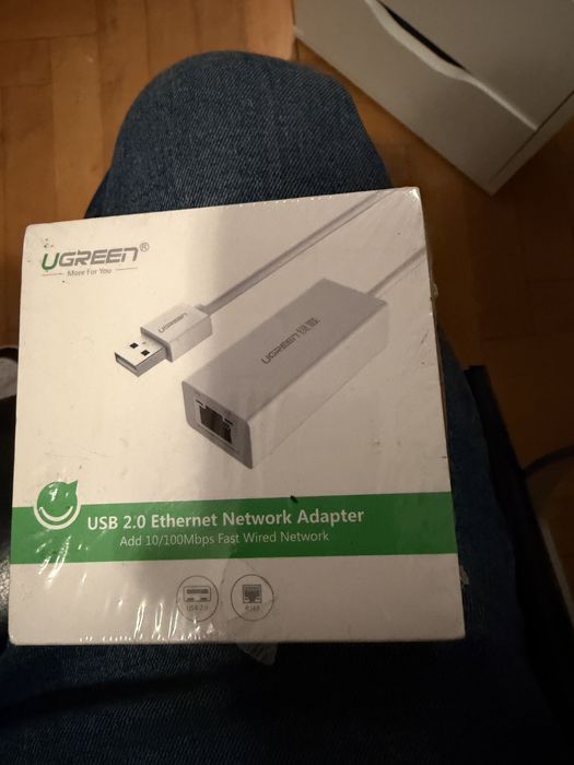 Cablu USB-LAN 2.0 Ugreen 2053 alb nou sigilat in cutie!