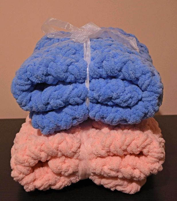 Ръчно плетено одеяло 75/85 см