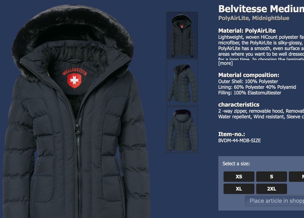 Дамско зимно яке Wellensteyn Belvedere - размер L, отлично състояние