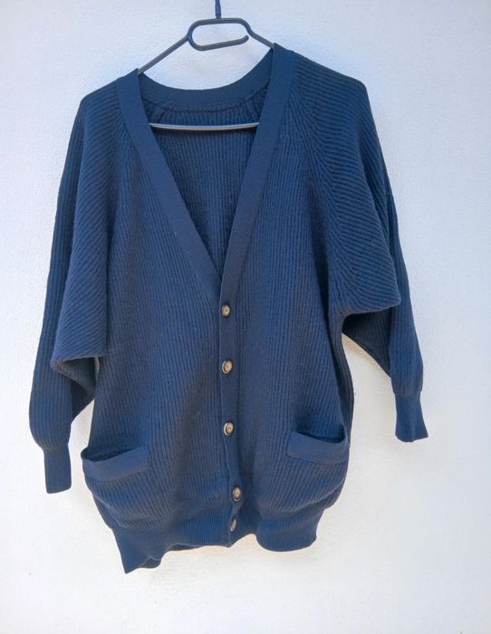 Cardigan tricotat din lana de miel M