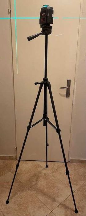 Нов зелен лазерен нивелир Парксайд Parkside внос от Германия с тринога