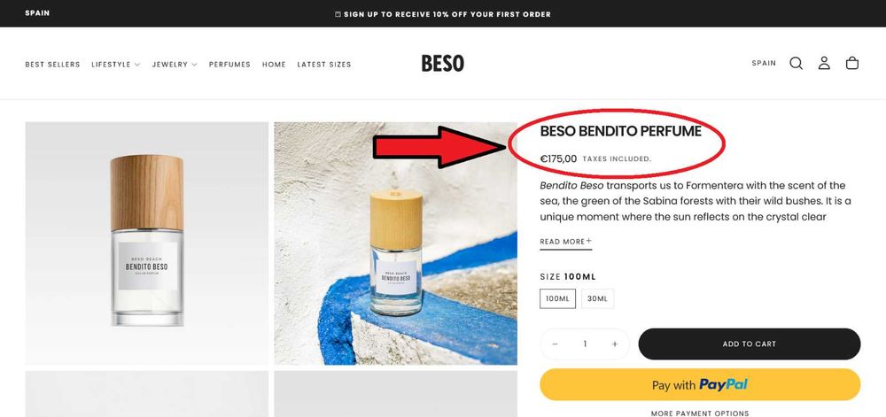 Vând Beso Beach Bendito Beso Eau de Parfum 100 ml Unisex Aroma fresh acvatică note citrice florale albe aquaticlemnos Preț în magazin 800 lei - EDP