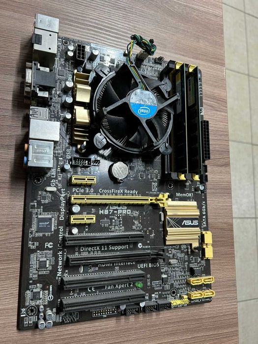 Материнская плата Asus h87+процессор i5-4460+16Gb DDR3