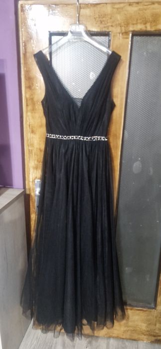 Rochie elegantă de seară – neagră, mărimea S-M