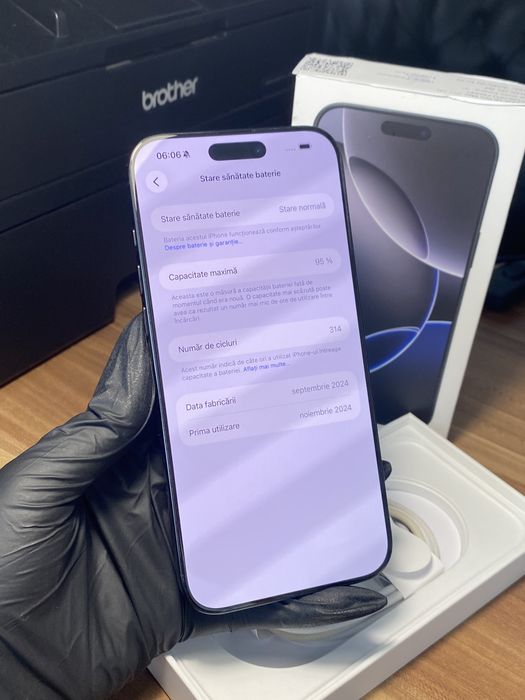 iPhone 16 Pro Max • 256 GB • Black Titanium / Cod produs: 6442