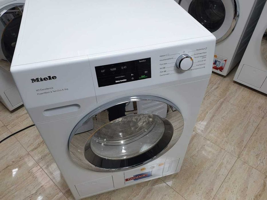 Miele 1600rpm 9кг Wi-Fi TwinDos Подсветка Пералня Миеле 12м Гаранция