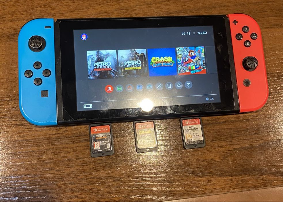 Nintendo Switch 2rev Полный Комплект