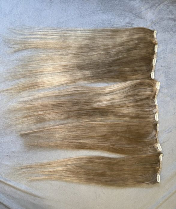 Extensii clip on par natural russian hair
