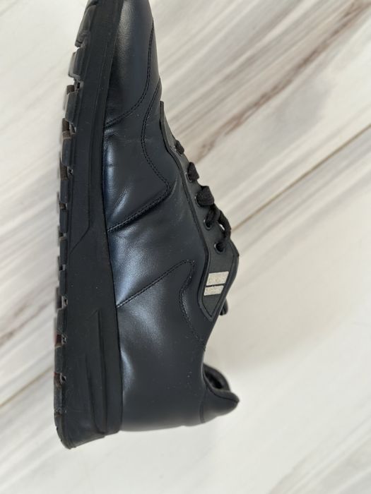 Кожени обувки Prada Black Prax