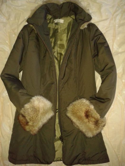 НОВО дамско оригинално яке ARTIGLI с естествен косъм