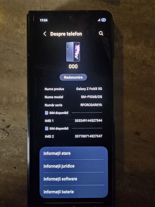 Samsung galaxy z fold 3 / 256gb