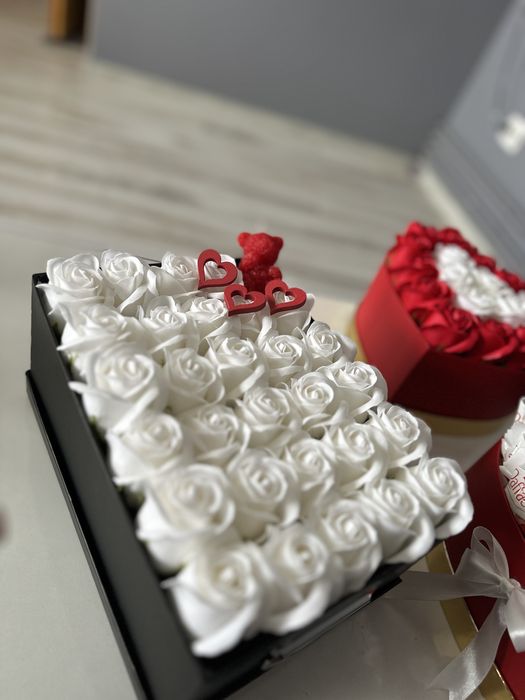 Aranjament trandafiri din săpun