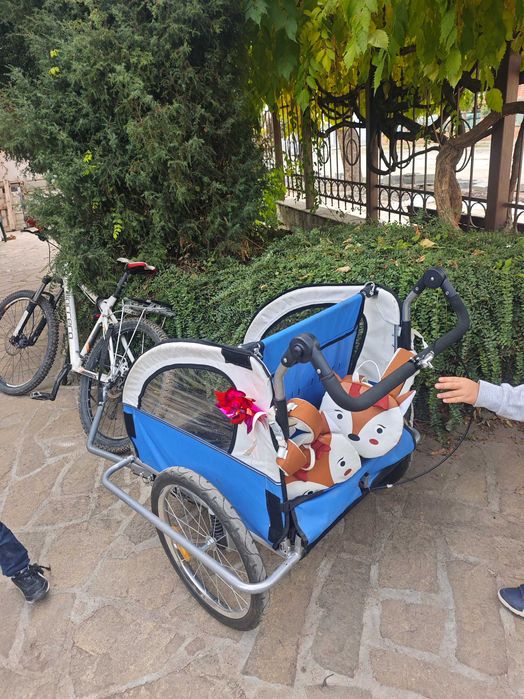 Детска рикша за колело