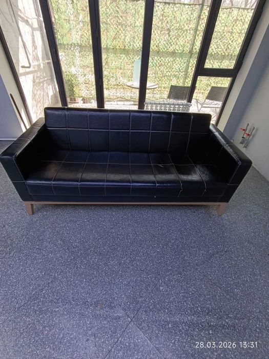 продам 3-х местн  кожанный диван