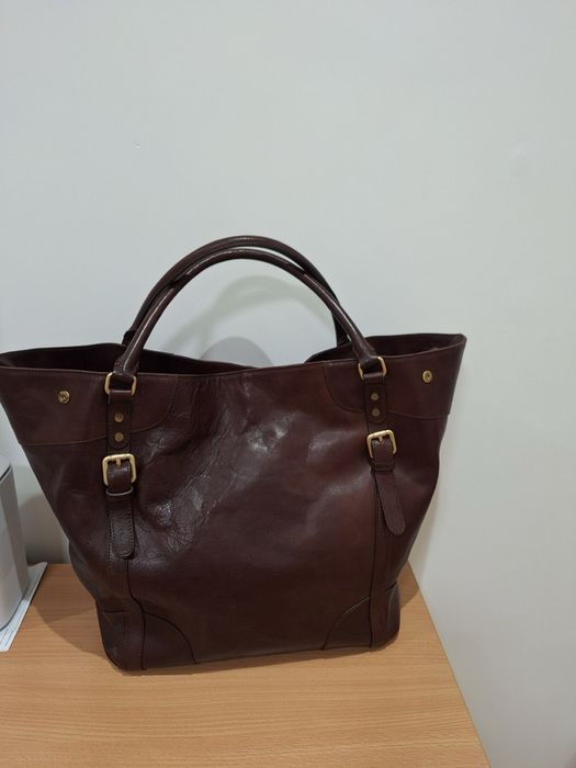 Чанта Massimo Dutti естествена кожа