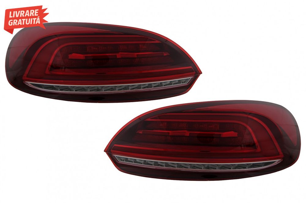 Stopuri LED VW Scirocco Hatchback 137 Mk3 (2008-2014) Rosu Semnal Dina