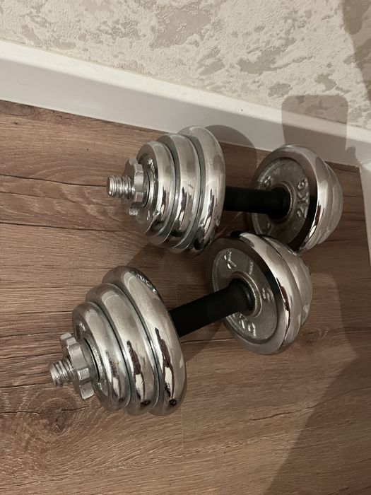 Гантель по 10 кг.