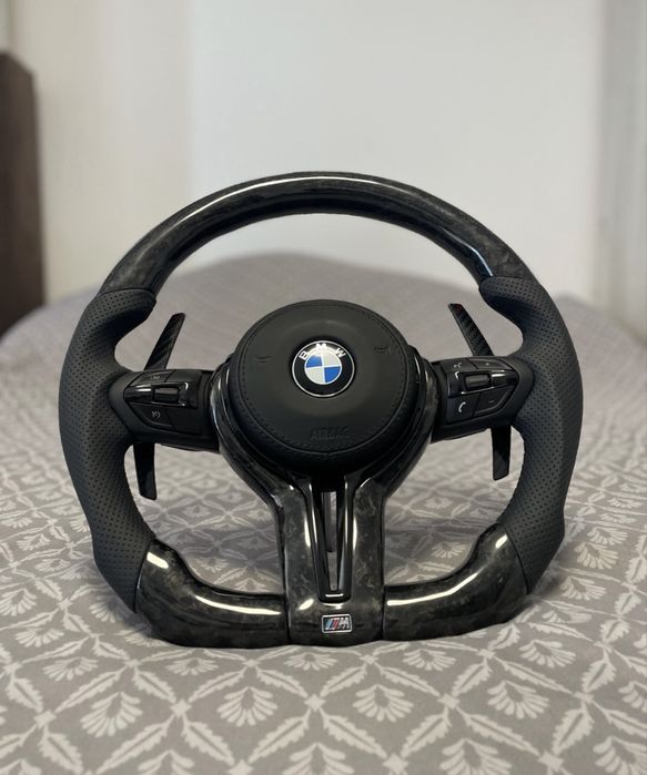 volan carbon forjat custom BMW F10 F36 F30 F01 seria 3 4 5 6 7