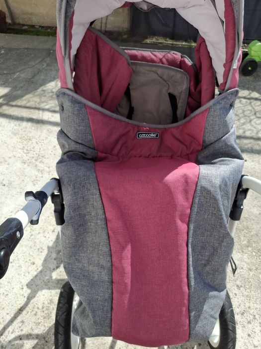 Vand carucior coccolle Gioia  Roz/Gri editie limitata
