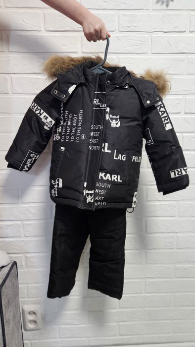 Продам зимний комплект на мальчика 86см