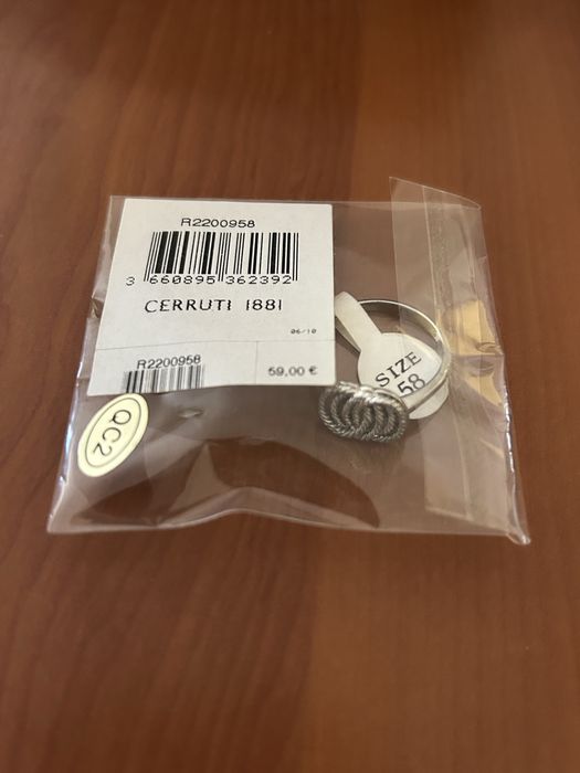 Inel argint Cerruti nou la cutie