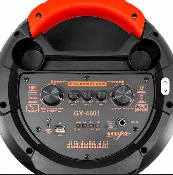 Караоке Тонколона 103см с 2 микрофона GY-4801
