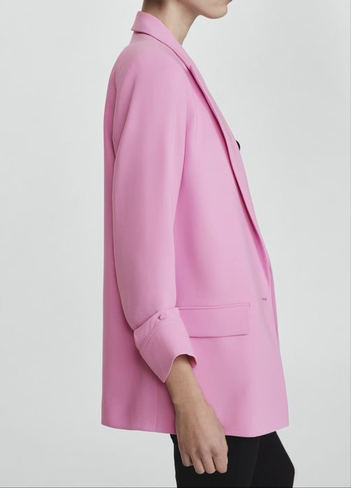 MANGO дамско розово сако тип блейзър