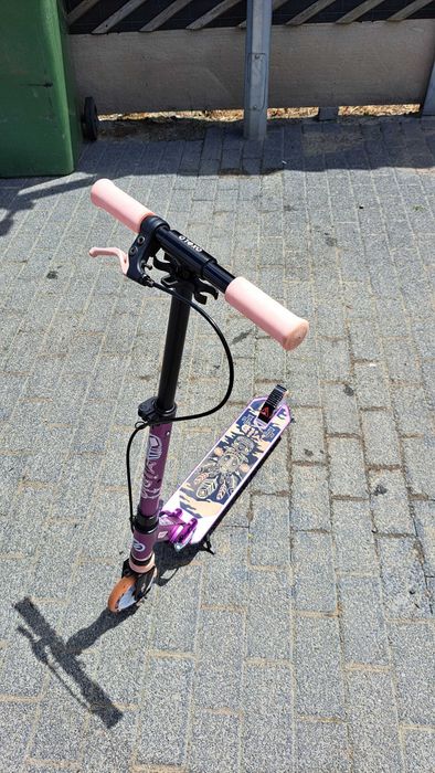Trotinetă cu Suspensii şi Frâne pe Ghidon Mid 5 Violet Copii