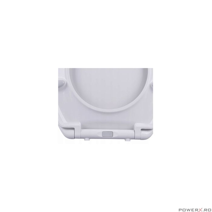 Capac WC inchidere silentioasa/eliberare rapida, duroplast alb, placa