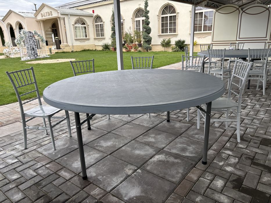 Masa rotunda plastic pentru restaurant si evenimente
