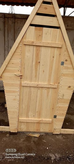 Дачный уличный туалет ромбик