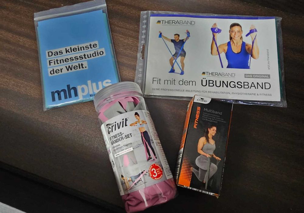 Set sport damă fitness antrenament femei benzi elastice Crivit Crane