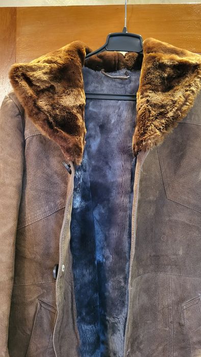 Мужская натуральная дубленка
