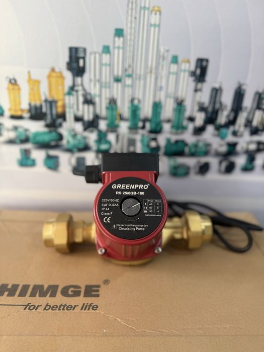 Циркуляционный латунный насос для отопление Greenpro RS 25-6 GB