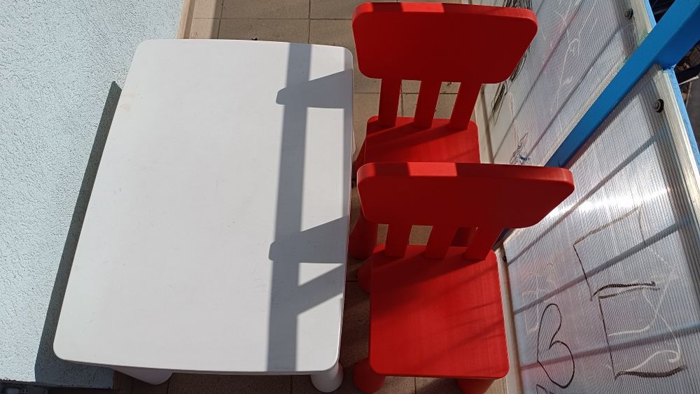 Măsuță cu 2 scaune Mammut IKEA