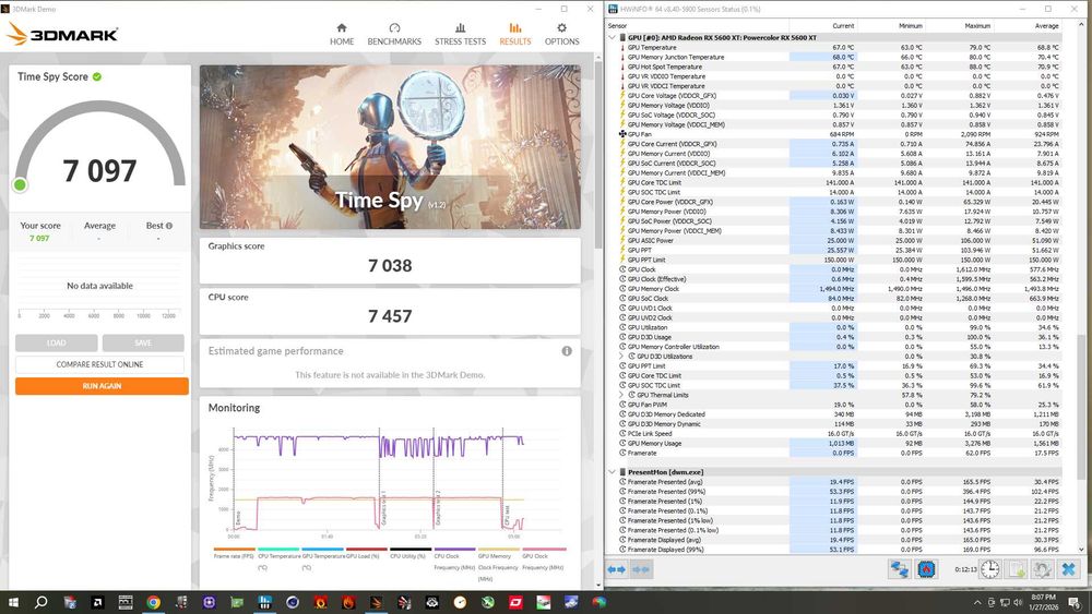 Placa video PowerColor RX 5600 XT OC V2 - Stare  buna