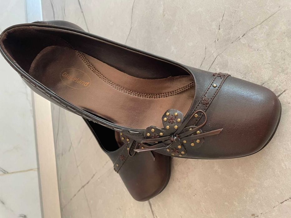 Pantofi Piele Naturala Graceland Marimea 38