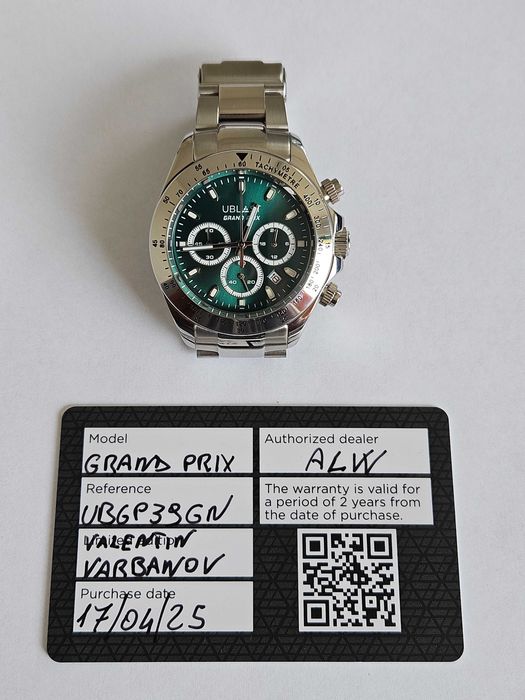 Хронограф Ublast Grand Prix - REF.UBGP39GN - Мъжки