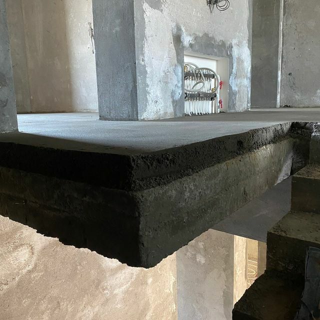 Пол сухой стяжка